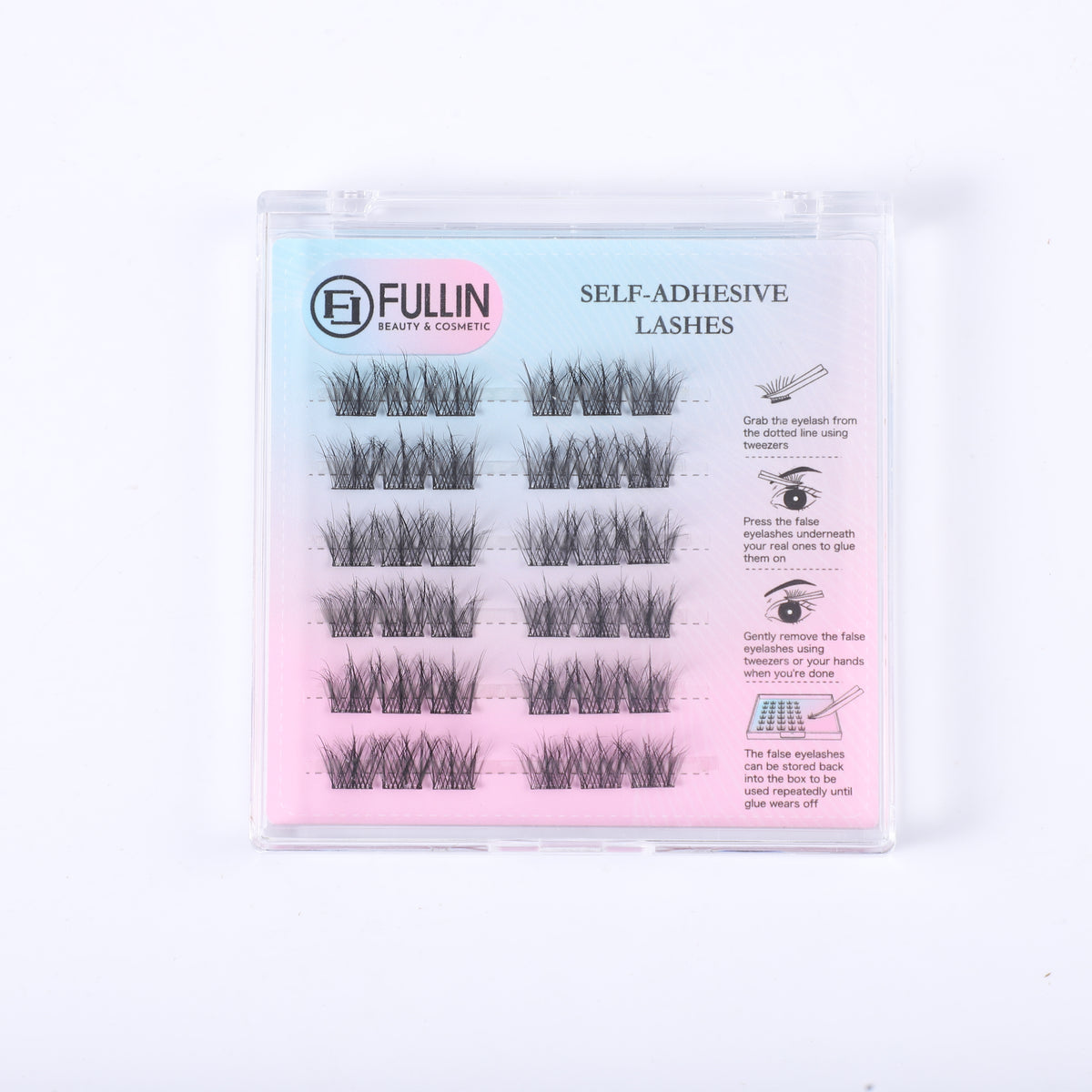 FULLIN Feather Wisps self-adhesive lash cluster set