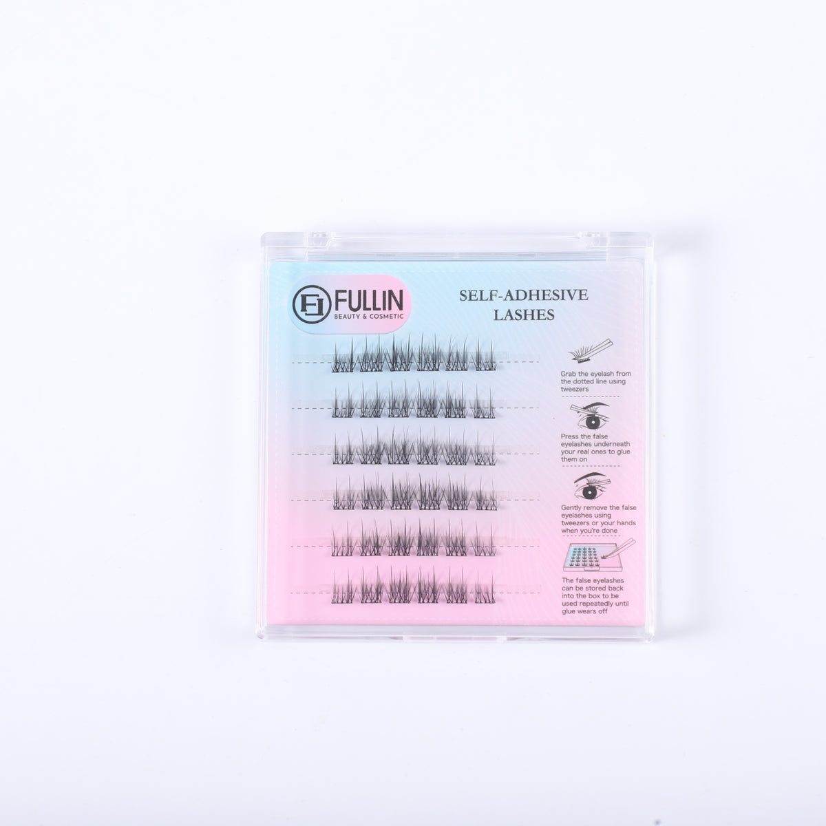 FULLIN Camellia Soft Wisps self-adhesive lash cluster set