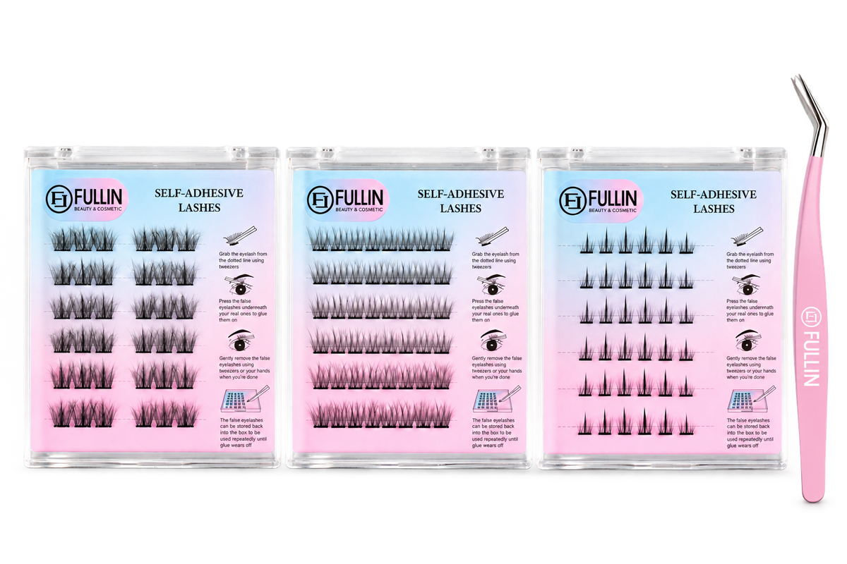 Natural Starter Trio — 3 Lash Boxes + Tweezers